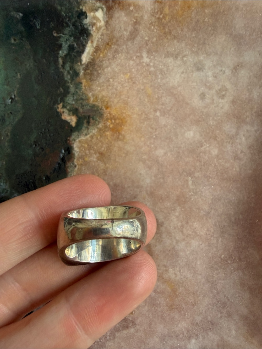 Modern sterling silver ring size 6 1/2 final price - Picture 2 of 4